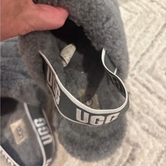 UGG Shearling Slippers women’s grey size 9 - Picture 3 of 4